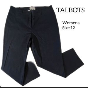 TALBOTS WOMENS BLACK PANTS SIZE 12